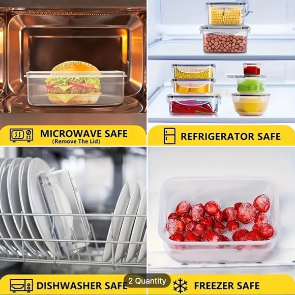 T424 48 Piece Ultra Durable Food Storage Container Set - Picture 4 of 6